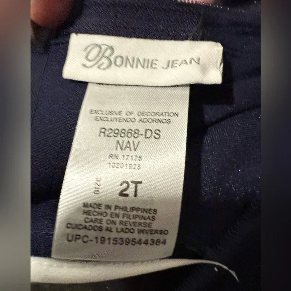 Vintage 90s Sailor Dress - Navy/White 2T - Picture 3 of 8